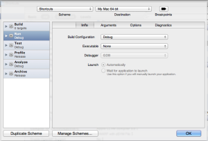 XCode Antes_Esquema de Xcode