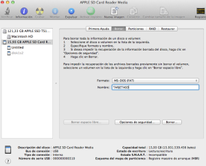 Utilidad de Discos Mac OSX