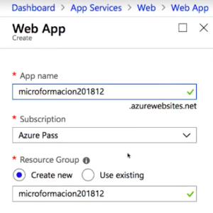 Web Apps en Azure