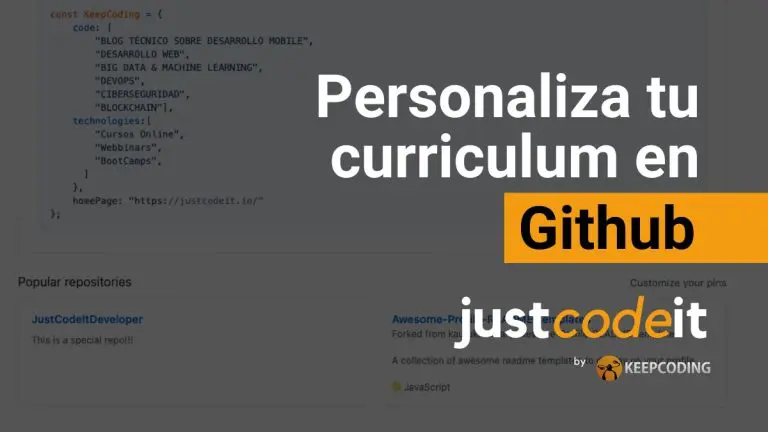 curriculum personalizado en GitHub
