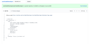 curriculum personalizado en GitHub