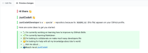 curriculum personalizado en GitHub