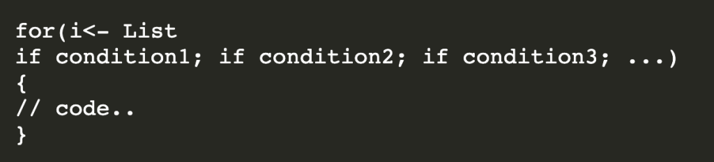 ¿Qué es y cómo se usa for loops en Scala? 9 for loops en scala