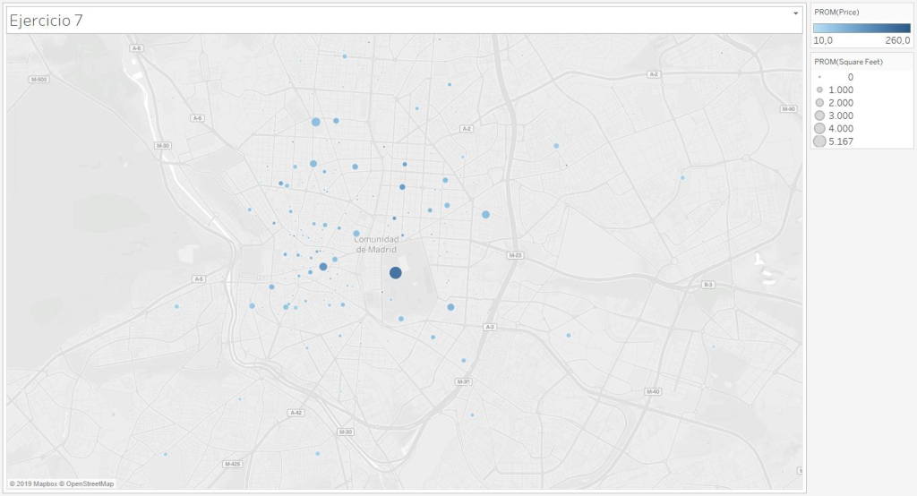 ¿Cuáles son los tipos de datos especiales en Tableau? 1 Mapa de ejemplo para los campos geográficos en Tableau.