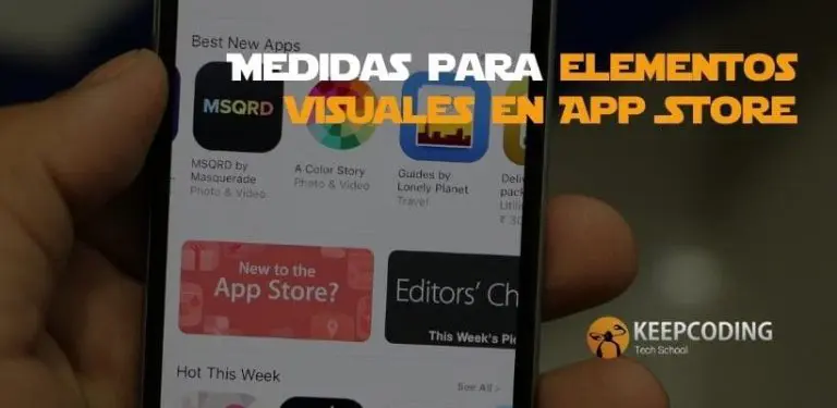 Medidas para elementos visuales en App Store
