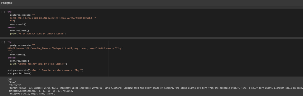 Postgres y MongoDB