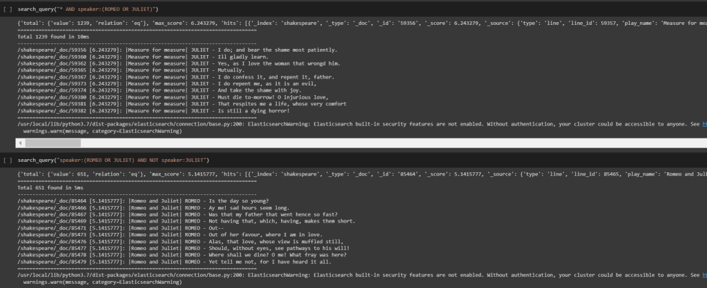 tipos de búsqueda en ElasticSearch