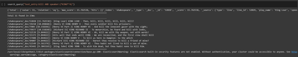 tipos de búsqueda en ElasticSearch