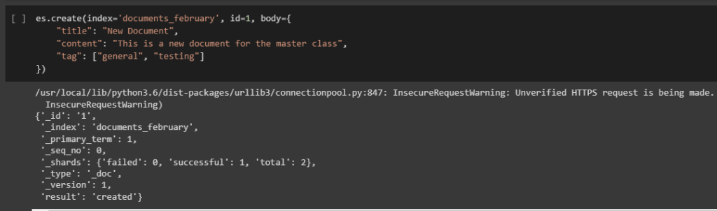 Manejo de documentos en ElasticSearch 1 Manejo de documentos en ElasticSearch
