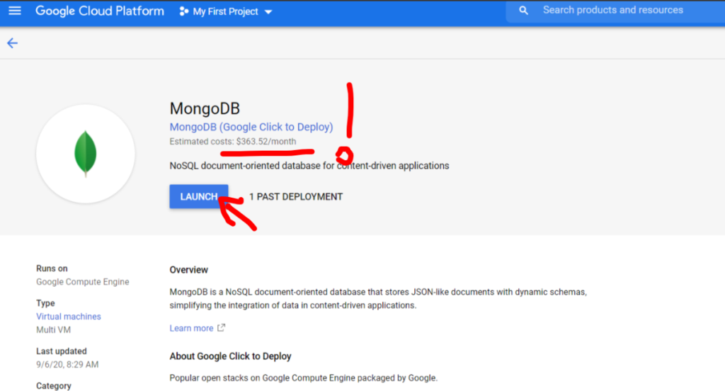 Cloud SQL Marketplace