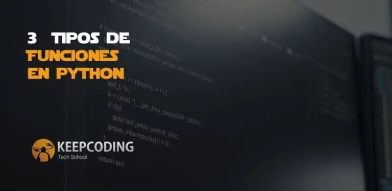 3 tipos de funciones en Python