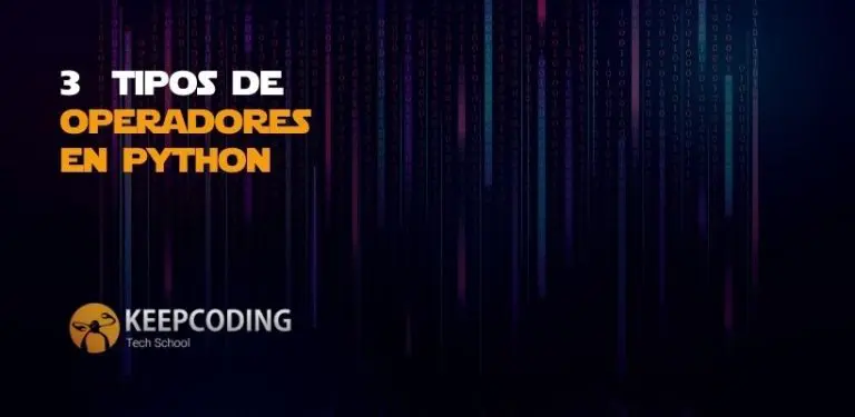 3 tipos de operadores en Python