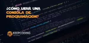 ¿Cómo usar una consola de programación?