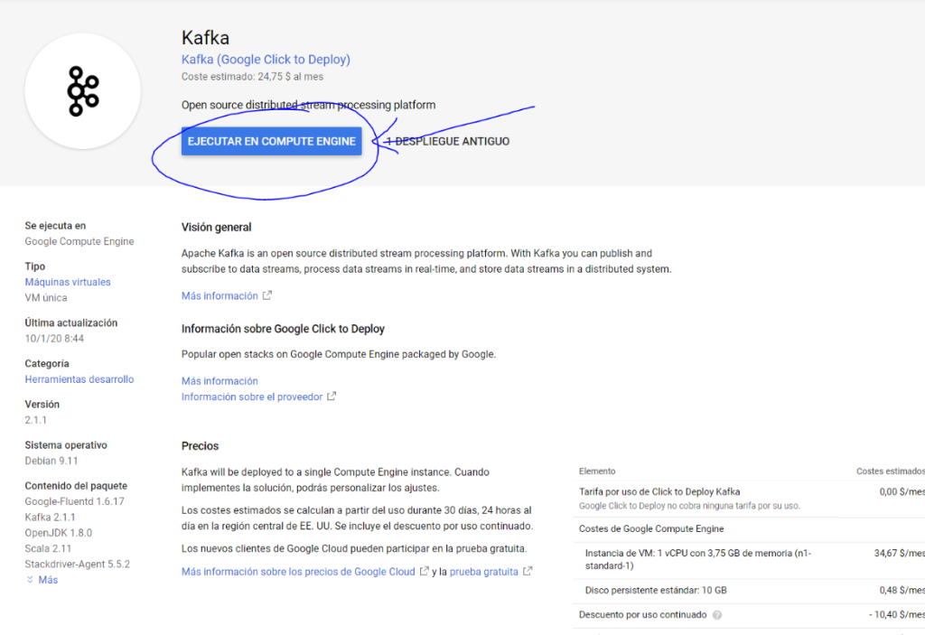 Ejemplo de Kafka en GCP con Flume 3 Kafka en GCP con Flume