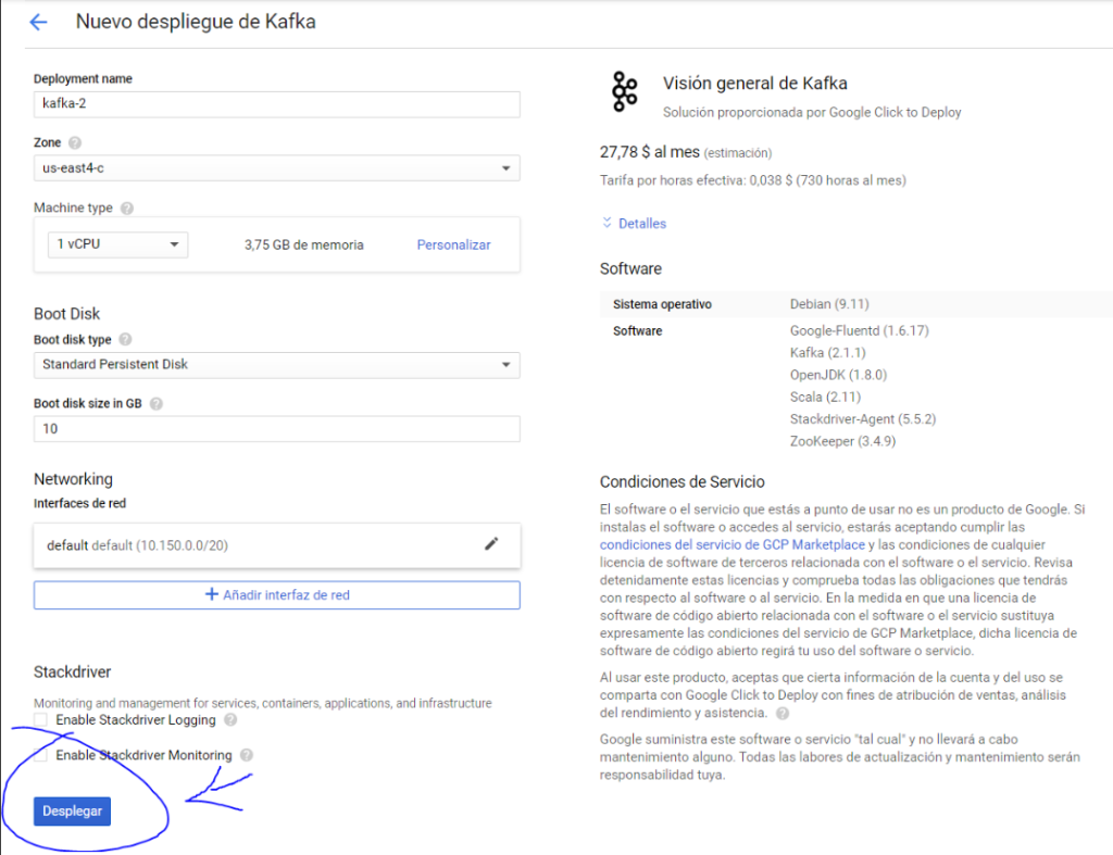 Ejemplo de Kafka en GCP con Flume 4 Kafka en GCP con Flume