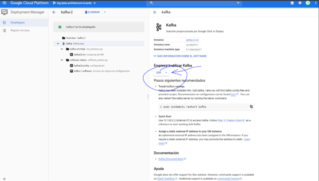 Ejemplo de Kafka en GCP con Flume 5 Kafka en GCP con Flume