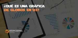 ¿Qué es una gráfica de globos en D3?