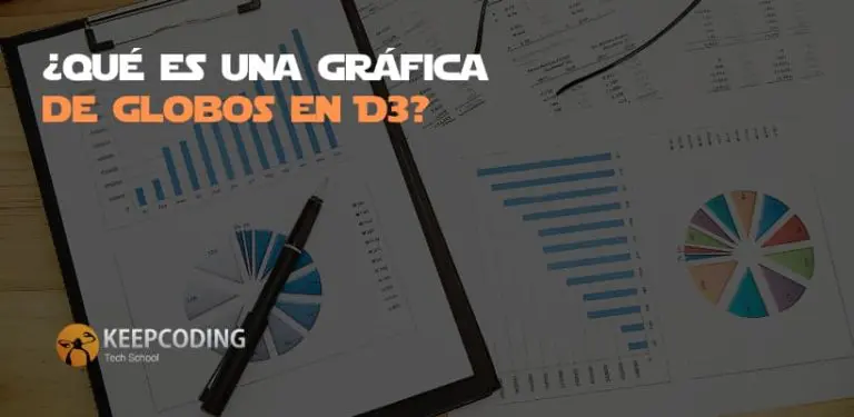 ¿Qué es una gráfica de globos en D3?