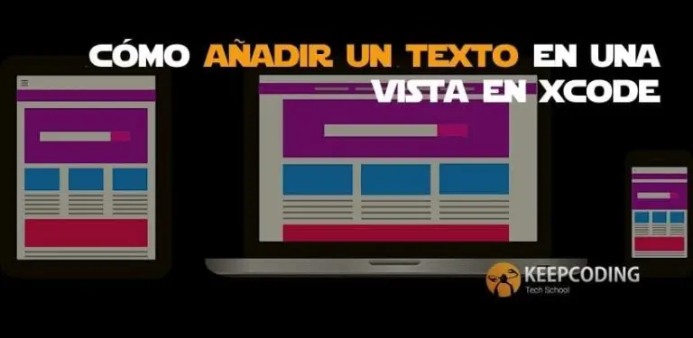 cómo añadir un texto en una vista en Xcode