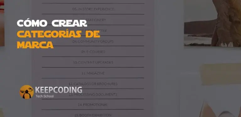 como crear categorias de marca