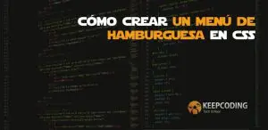 cómo crear un menú de hamburguesa en css