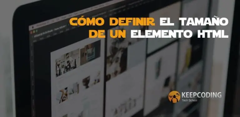 cómo definir el tamaño de un elemento html