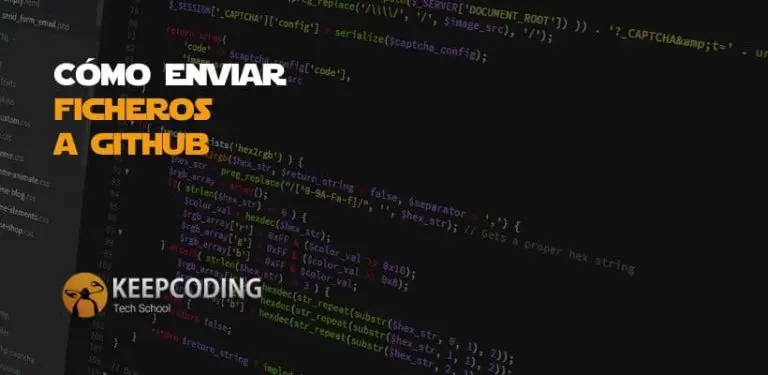 Cómo enviar ficheros a github