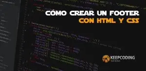 crear un footer con html y css