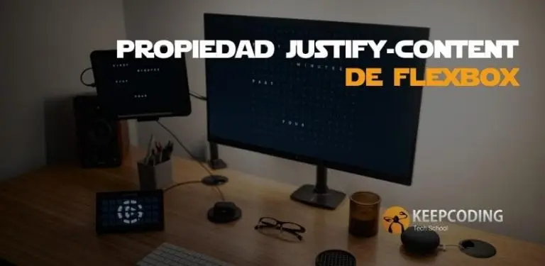 propiedad justify-content de flexbox
