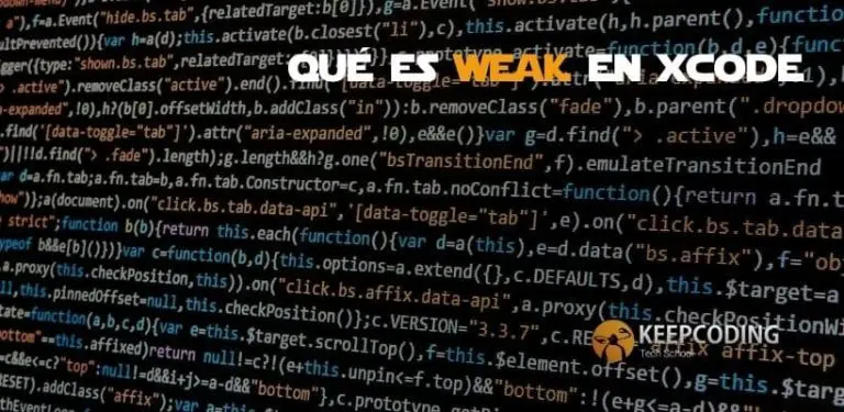 qué es weak en Xcode