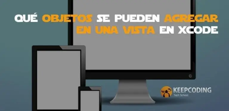 qué objetos se pueden agregar en una vista en Xcode
