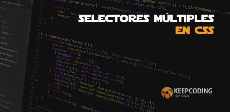 Selectores múltiples en css