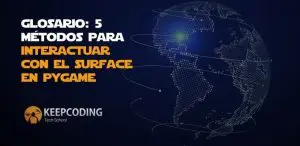métodos para interactuar con el surface en Pygame