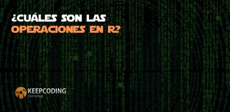 ¿Cuáles son las operaciones en R?