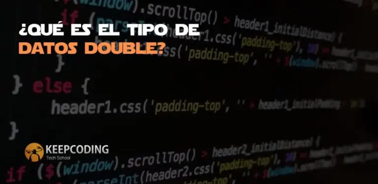 ¿Qué es el tipo de datos double?