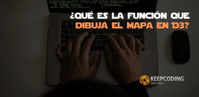 ¿Qué es la función que dibuja el mapa en D3?