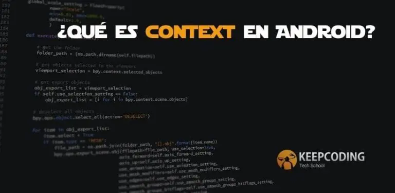 Qué es context en Android