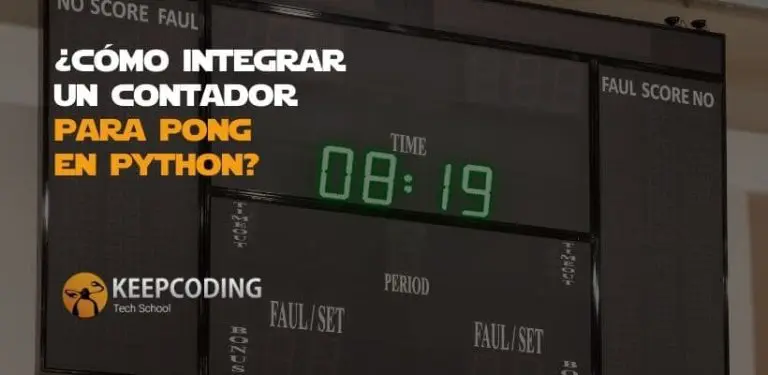 ¿Cómo integrar un contador para Pong en Python?
