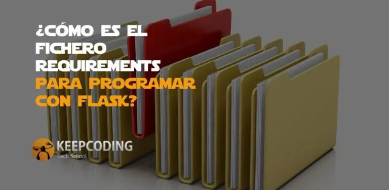 fichero requirements para programar con Flask
