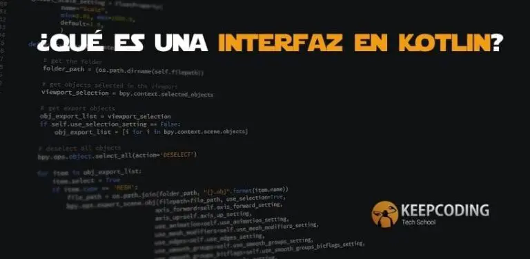 qué es una interfaz en Kotlin