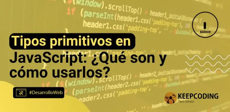 Tipos primitivos en JavaScript