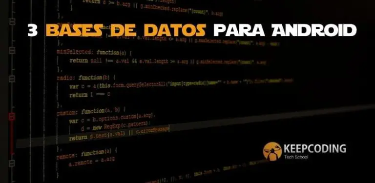 3 bases de datos para Android