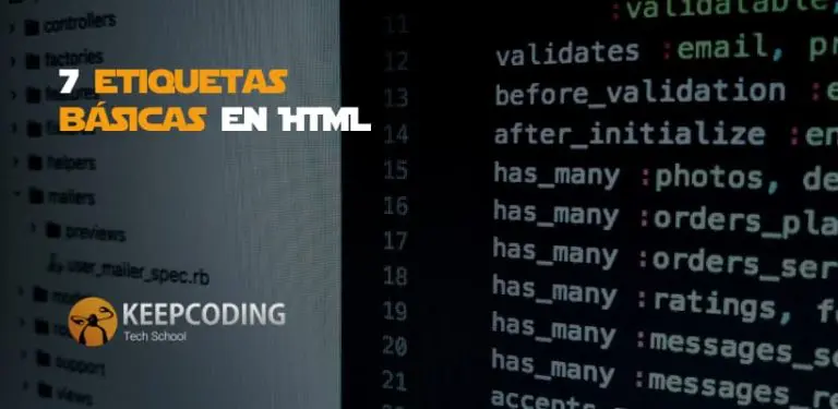 7 etiquetas básicas en HTML