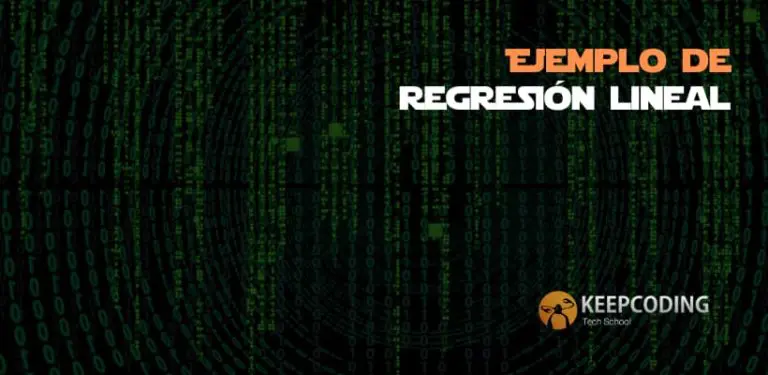 Ejemplo de regresión lineal