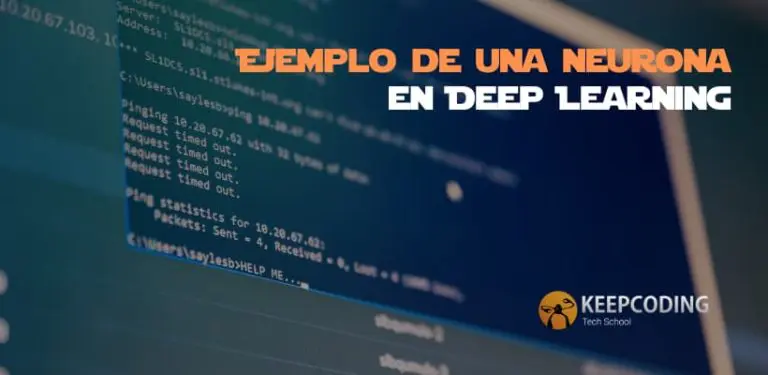 Ejemplo de una neurona en Deep Learning