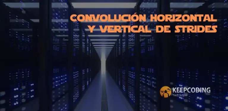 Convolución horizontal y vertical de strides