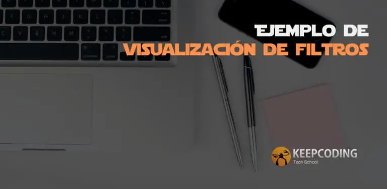 Ejemplo de visualización de filtros