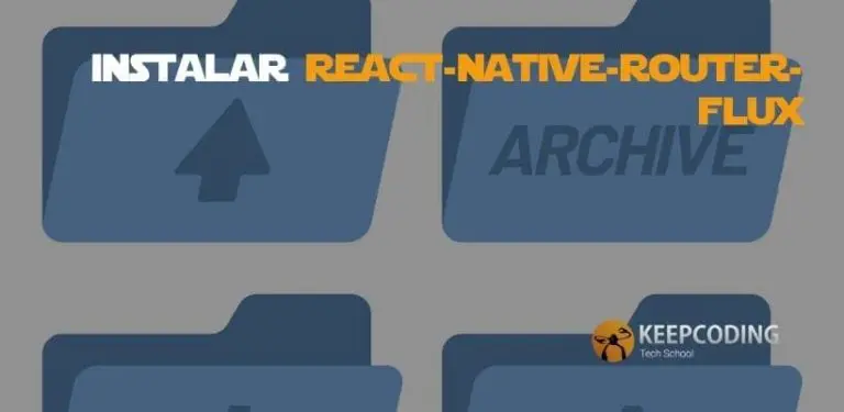 Instalar react-native-router-flux