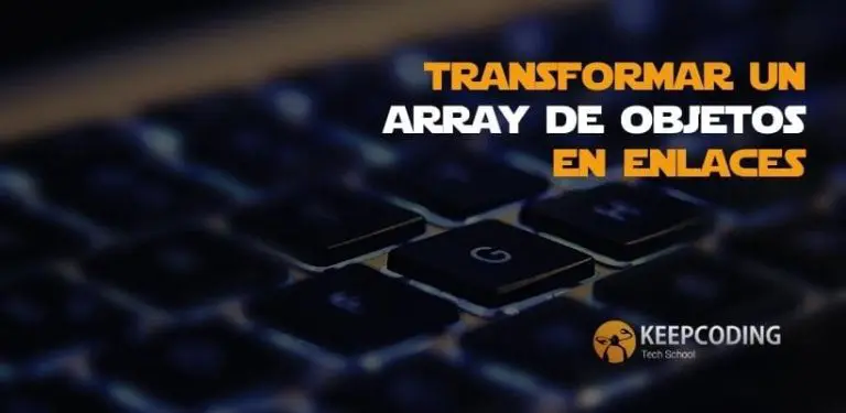 Transformar un array de objetos en enlaces
