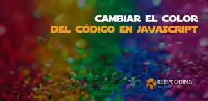 cambiar el color del código de javascript